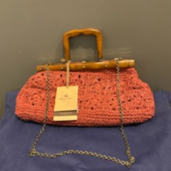 Patricia Nash Women's Carmen Wooden Frame Crochet Handbag - Picture 2 of 3